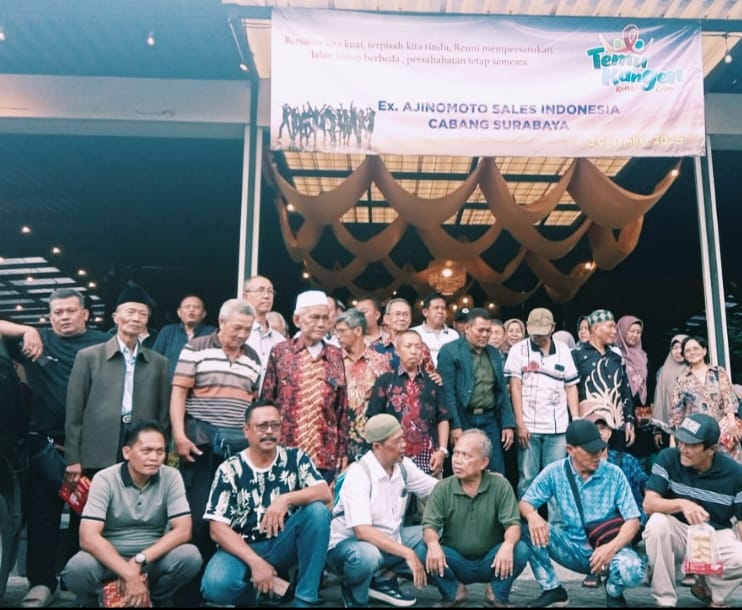 Cerita Lama Kembali Hangat: Reuni Eks Karyawan Ajinomoto Sales Indonesia Cabang Surabaya Sarat Haru dan Tawa