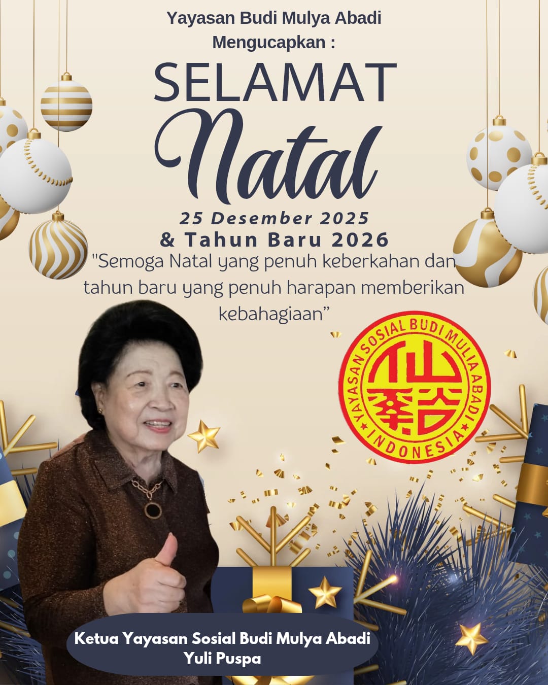 Yayasan Budi Mulya Abadi Gaungkan Semangat Natal dan Tahun Baru sebagai Momentum Memperkuat Kepedulian Sosial