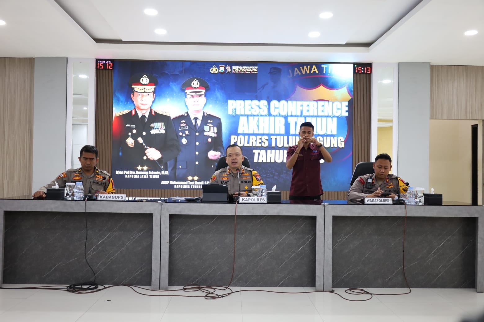 Kapolres Tulungagung Paparkan Data Kamtibmas Dalam Konferensi Pers Di Penghujung Akhir Tahun 2025