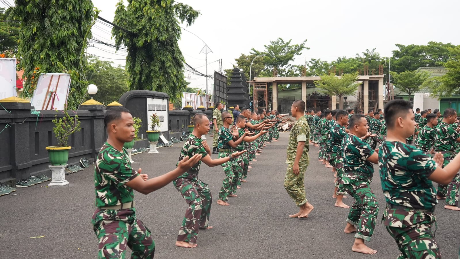Tinjau Program PSM, Kasiops Korem 084/BJ Kunjungi Kodim 0830/Surabaya