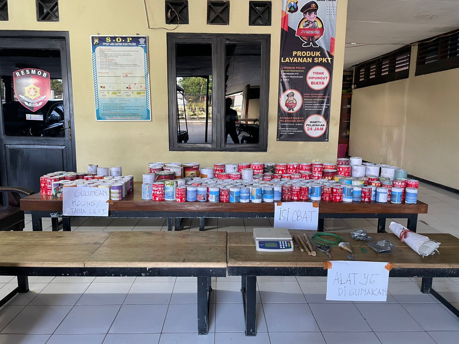 Polisi Temukan dan menyita 143 Mercon Rakitan di Rumah Warga Kediri