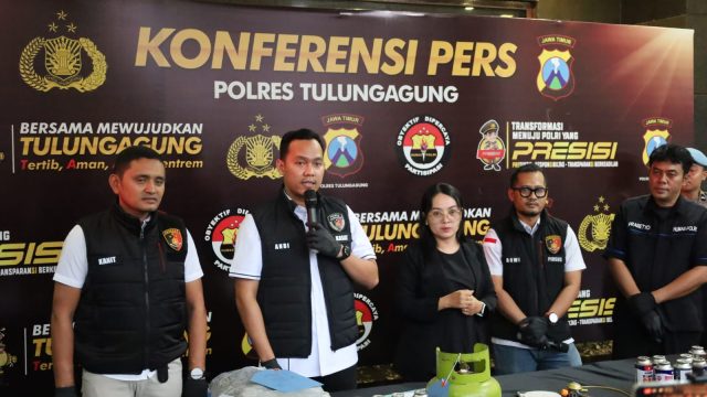 Satreskrim Polres Tulungagung Ungkap Kasus Penyalahgunaan LPG 3 Kg Subsidi Untuk Isi Ulang Gas Portable