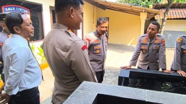 Kapolres Kediri Apresiasi Kebersihan Mako dan Kekompakan Personel Polsek Ngadiluwih