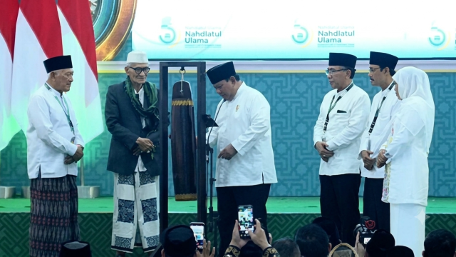 Prabowo Tutup Muktamar ke-35 NU di Jombang, Kantongi Kartanu dan Resmi Sahkan Pengurus Baru