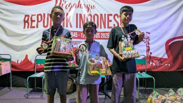 Semarakkan HUT RI ke-81, Pemuda RT 03 Rw 02 Tanggulangin Tanjungsari Gelar Aneka Lomba hingga Hiburan Elektun