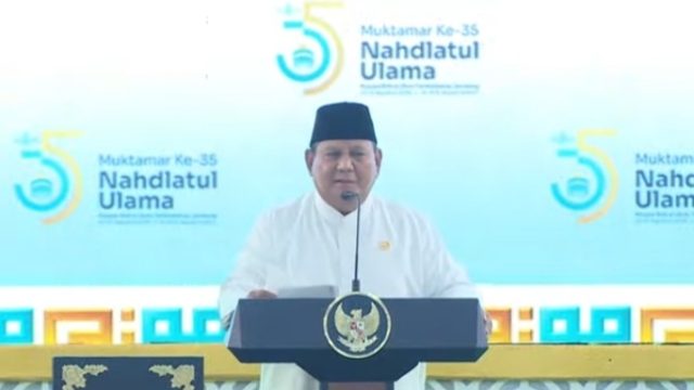Muktamar ke-35 NU: Presiden Prabowo Tekankan Peran Ulama, Kiai Kampung, hingga Pesan “Jas Hijau”