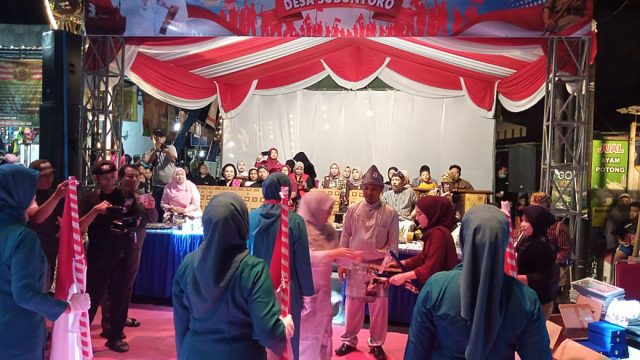 Kemeriahan Baris Kreasi PHBN HUT ke-81 RI, Desa Sobontoro Boyolangu