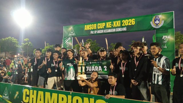 Sabet Juara 2 Ansor Cup XXI 2026, Jarakan Putra FC “Bojak” Harumkan Nama Desa